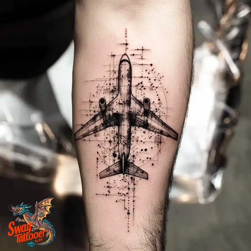 80 Airplane Tattoo Designs: Ink Ideas for Sky Enthusiasts 12 Airplane Tattoo
