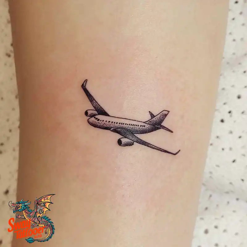 80 Airplane Tattoo Designs: Ink Ideas for Sky Enthusiasts 8 Airplane Tattoo