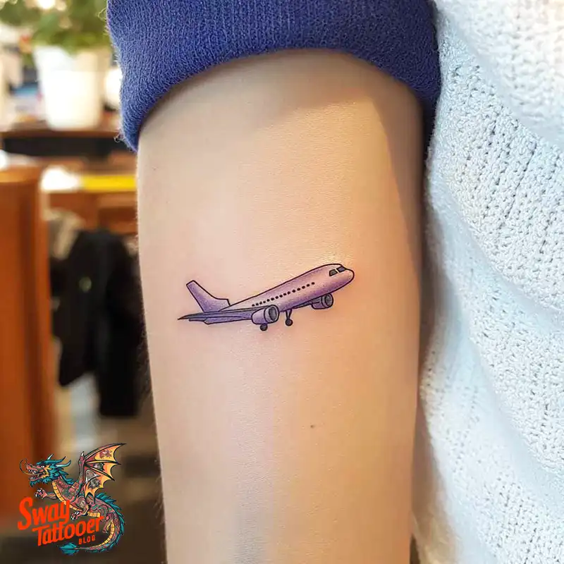 80 Airplane Tattoo Designs: Ink Ideas for Sky Enthusiasts 7 Airplane Tattoo