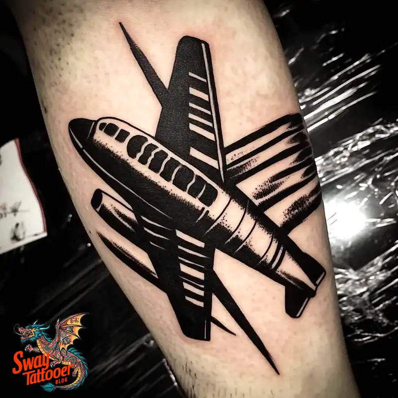 80 Airplane Tattoo Designs: Ink Ideas for Sky Enthusiasts 6 Airplane Tattoo