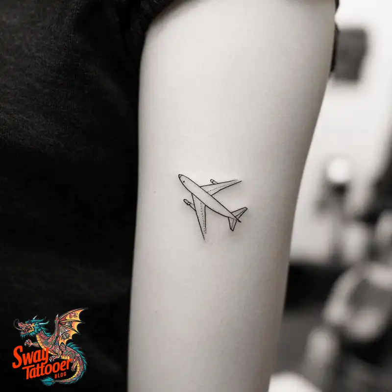 80 Airplane Tattoo Designs: Ink Ideas for Sky Enthusiasts 1 Airplane Tattoo