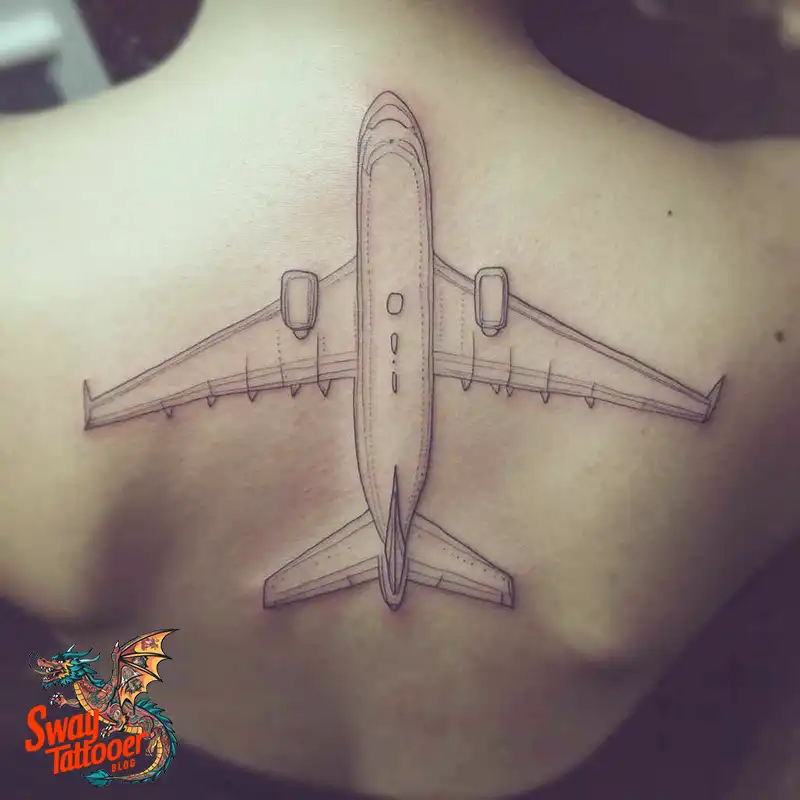 80 Airplane Tattoo Designs: Ink Ideas for Sky Enthusiasts 73 Airplane Tattoo