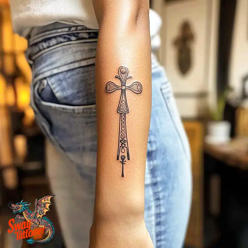 120 Ankh Tattoo Design Trends 2025: What’s Hot Right Now 28 Ankh Tattoo