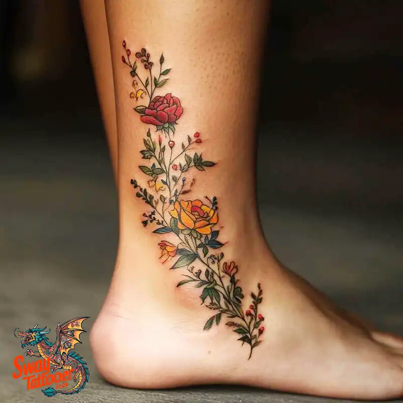 200 Ankle Tattoo Design Ideas: Unique Ink Arts for You 95 Ankle Tattoo