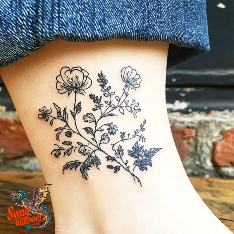 200 Ankle Tattoo Design Ideas: Unique Ink Arts for You 32 Ankle Tattoo