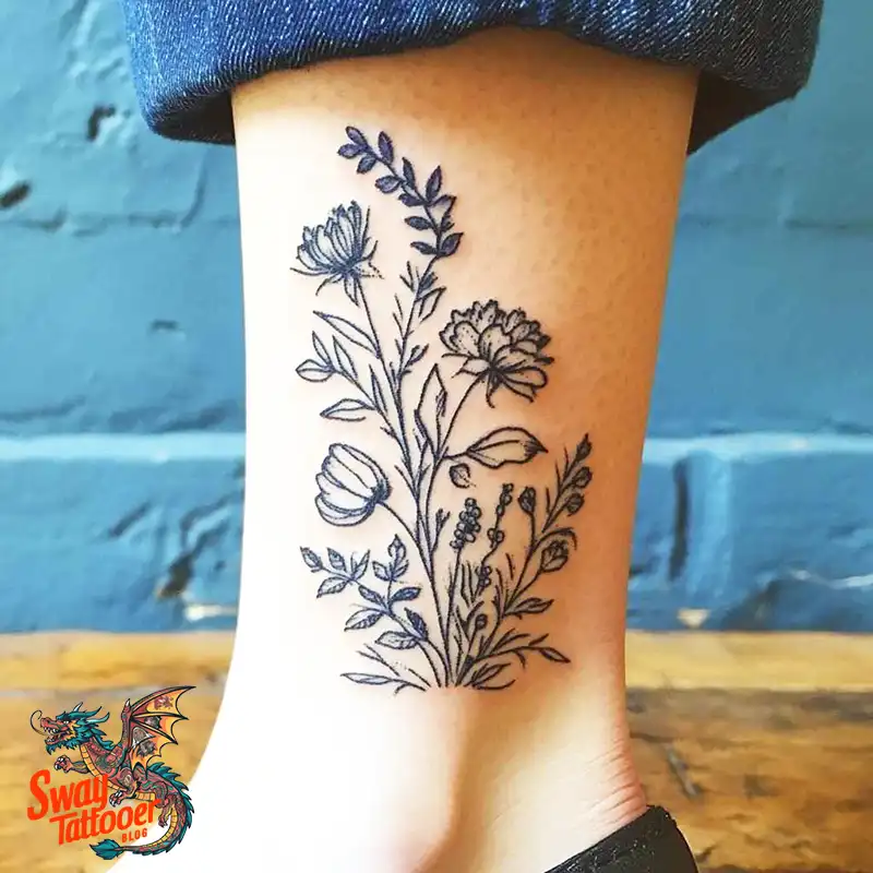 200 Ankle Tattoo Design Ideas: Unique Ink Arts for You 31 Ankle Tattoo