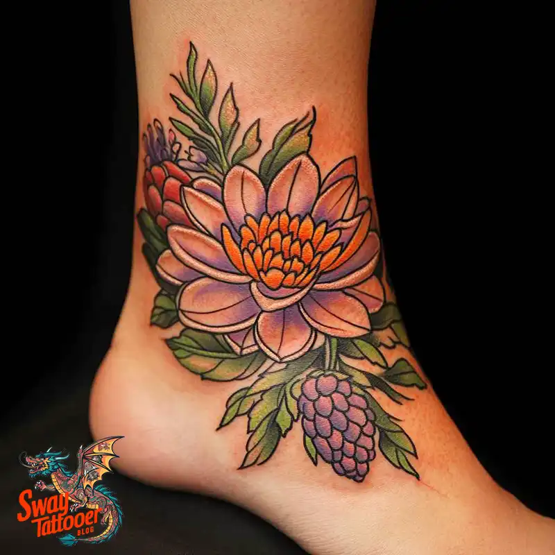 200 Ankle Tattoo Design Ideas: Unique Ink Arts for You 136 Ankle Tattoo