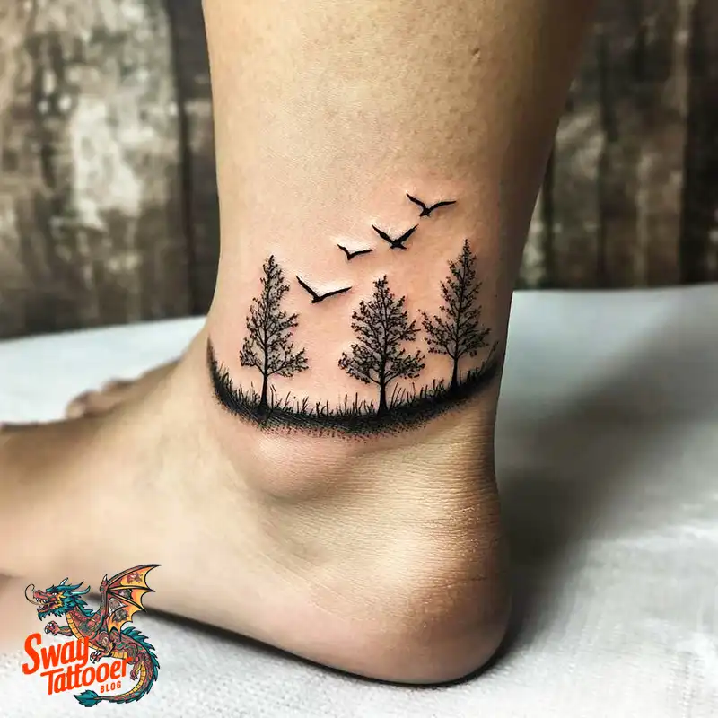 200 Ankle Tattoo Design Ideas: Unique Ink Arts for You 114 Ankle Tattoo