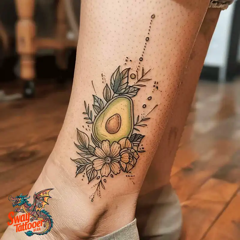 100 Avocado Tattoo Designs: Trendy Ink with Deep Meaning 95 Avocado tattoo