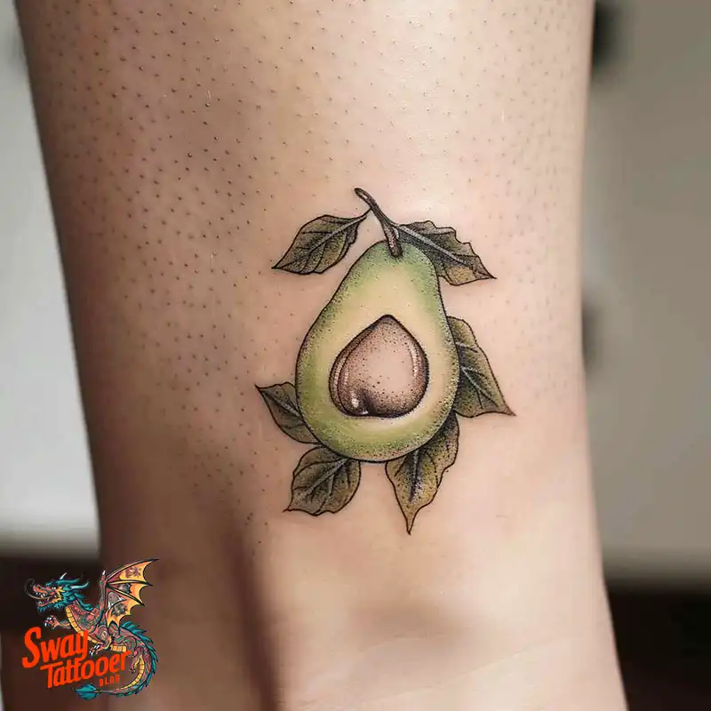 100 Avocado Tattoo Designs: Trendy Ink with Deep Meaning 94 Avocado tattoo