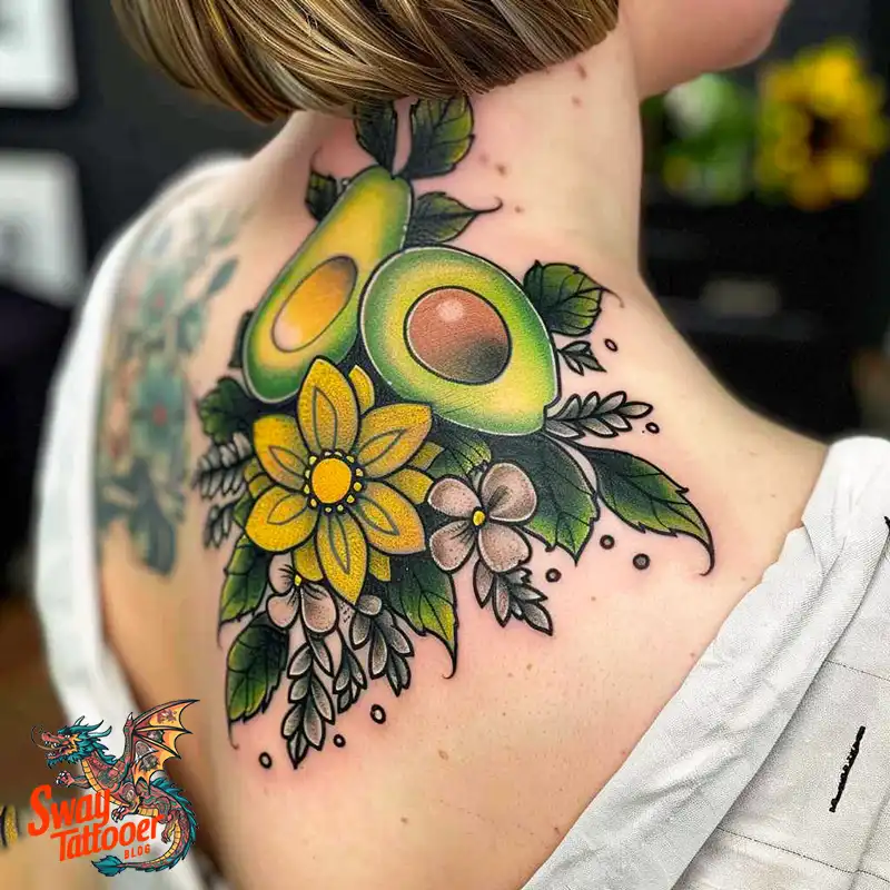 100 Avocado Tattoo Designs: Trendy Ink with Deep Meaning 104 Avocado tattoo