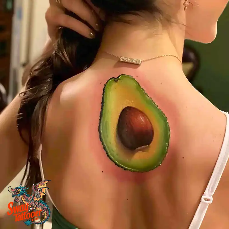 100 Avocado Tattoo Designs: Trendy Ink with Deep Meaning 10 Avocado tattoo