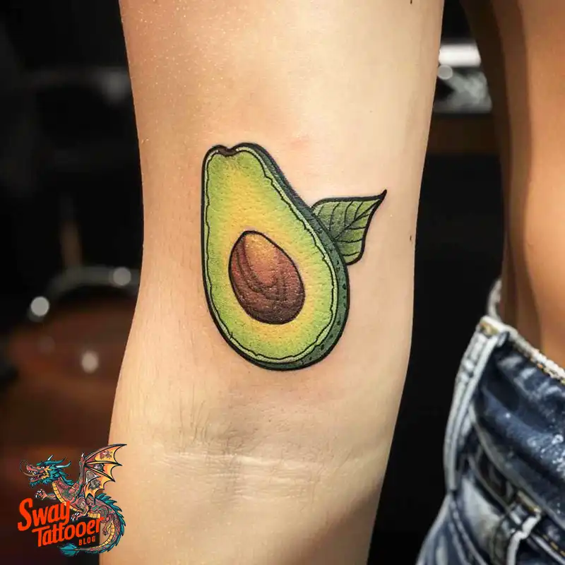 100 Avocado Tattoo Designs: Trendy Ink with Deep Meaning 108 Avocado tattoo