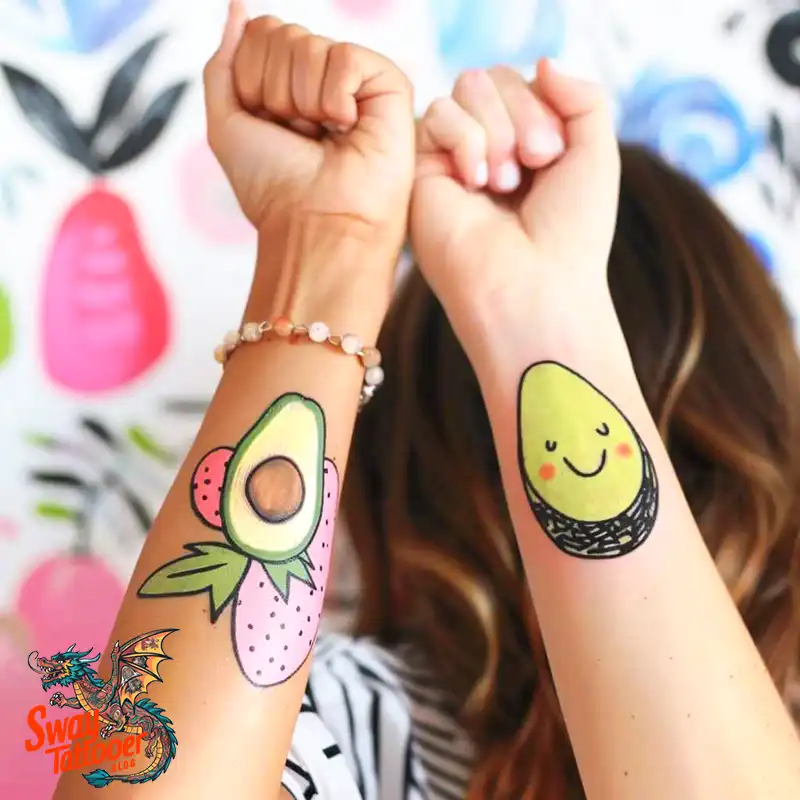 100 Avocado Tattoo Designs: Trendy Ink with Deep Meaning 83 Avocado tattoo