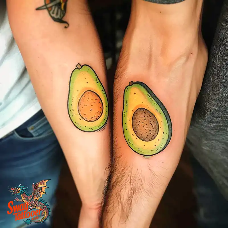 100 Avocado Tattoo Designs: Trendy Ink with Deep Meaning 82 Avocado tattoo