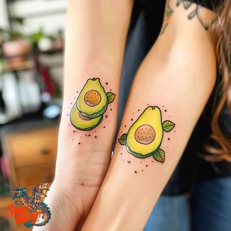 100 Avocado Tattoo Designs: Trendy Ink with Deep Meaning 81 Avocado tattoo
