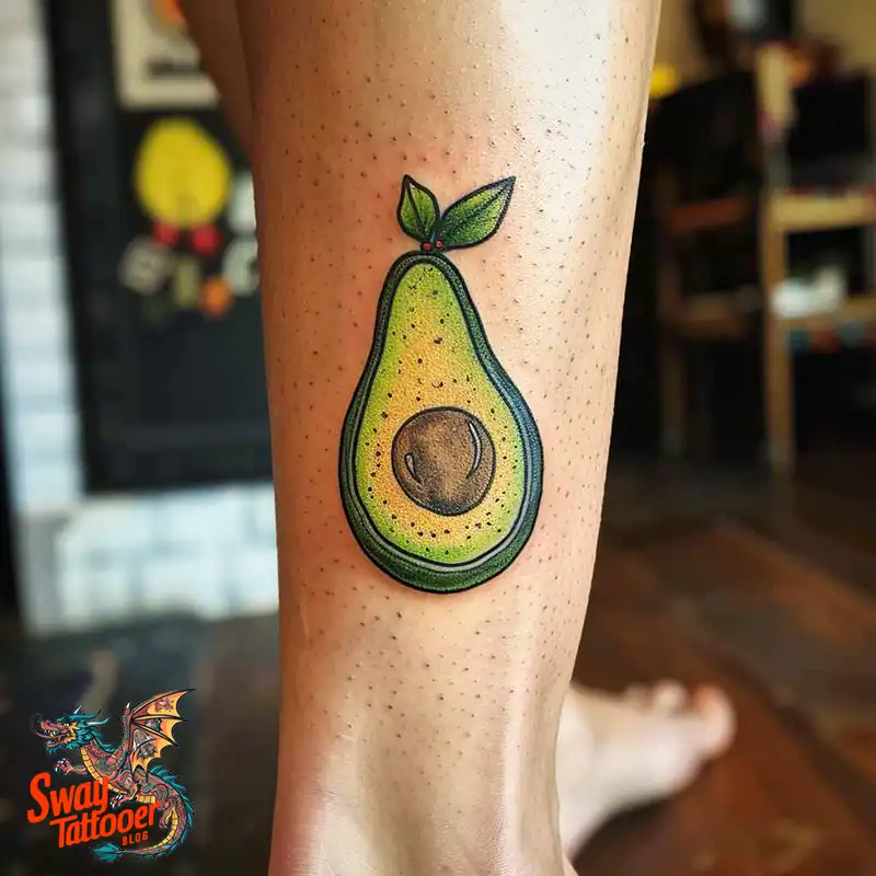 100 Avocado Tattoo Designs: Trendy Ink with Deep Meaning 97 Avocado tattoo