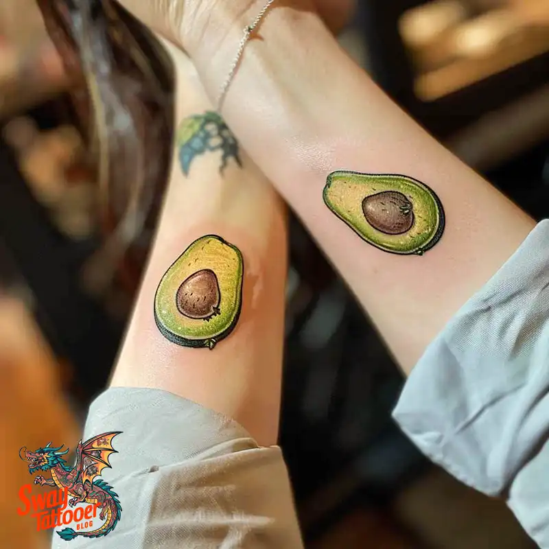 100 Avocado Tattoo Designs: Trendy Ink with Deep Meaning 80 Avocado tattoo