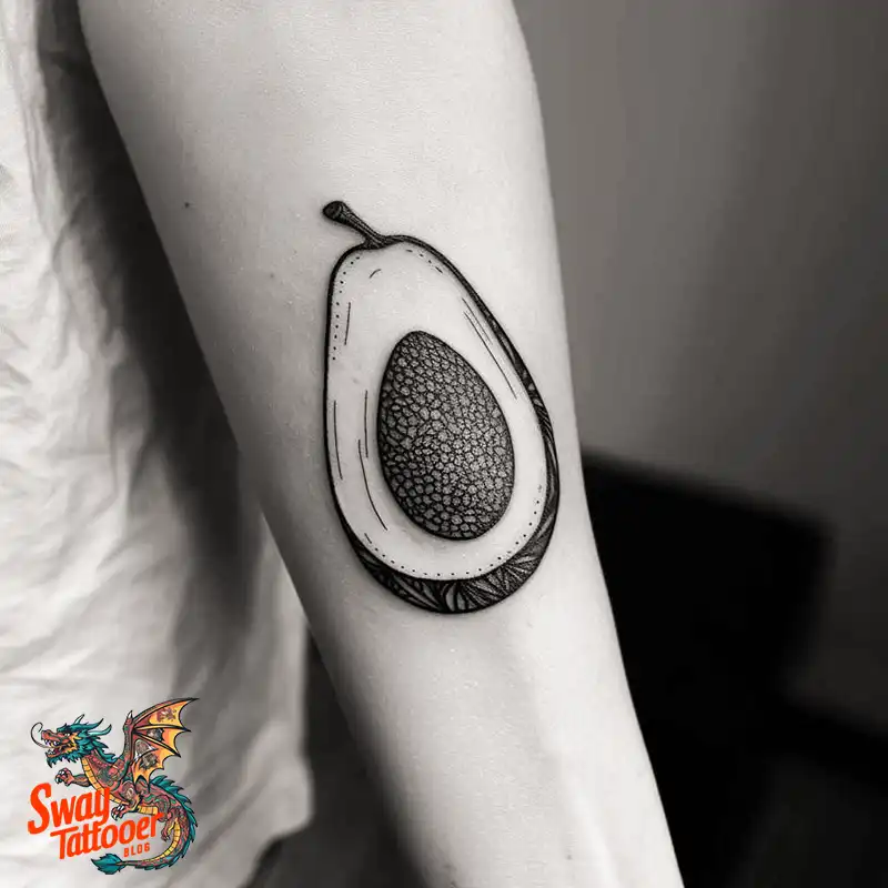 100 Avocado Tattoo Designs: Trendy Ink with Deep Meaning 75 Avocado tattoo