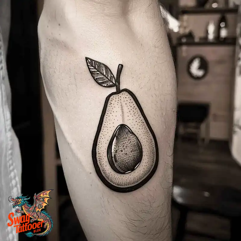 100 Avocado Tattoo Designs: Trendy Ink with Deep Meaning 74 Avocado tattoo