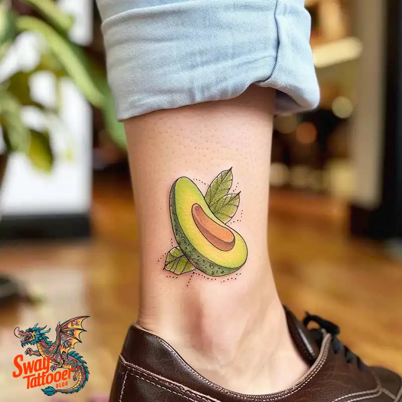 100 Avocado Tattoo Designs: Trendy Ink with Deep Meaning 69 Avocado tattoo