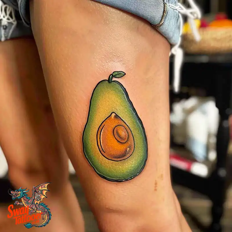100 Avocado Tattoo Designs: Trendy Ink with Deep Meaning 68 Avocado tattoo