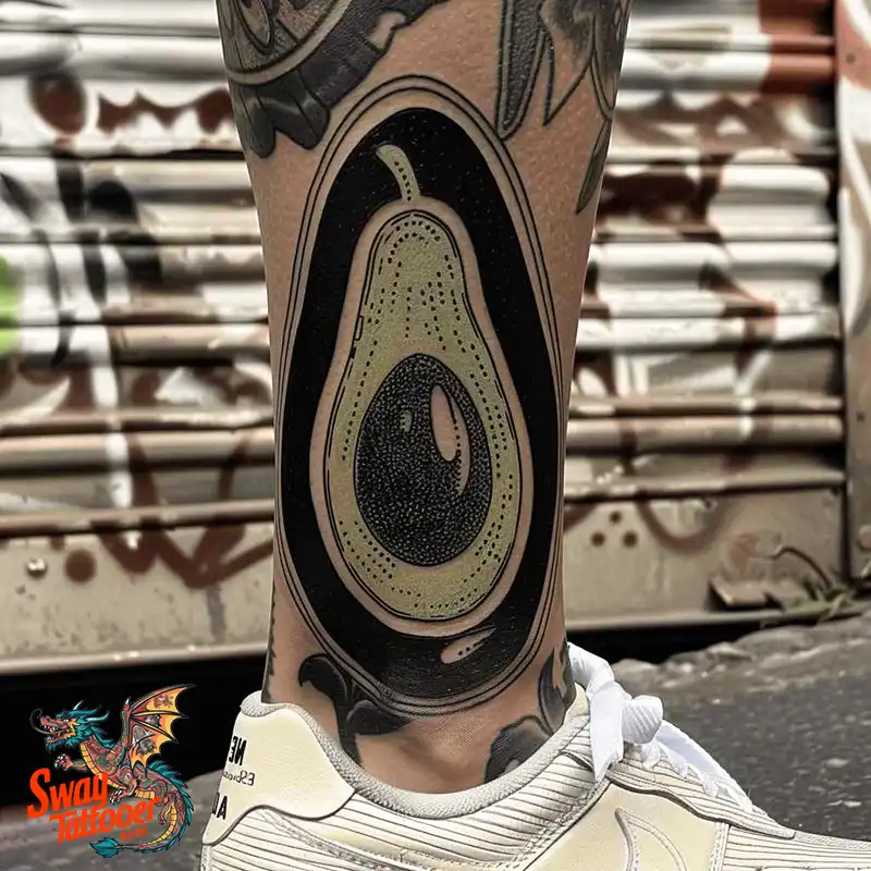 100 Avocado Tattoo Designs: Trendy Ink with Deep Meaning 66 Avocado tattoo