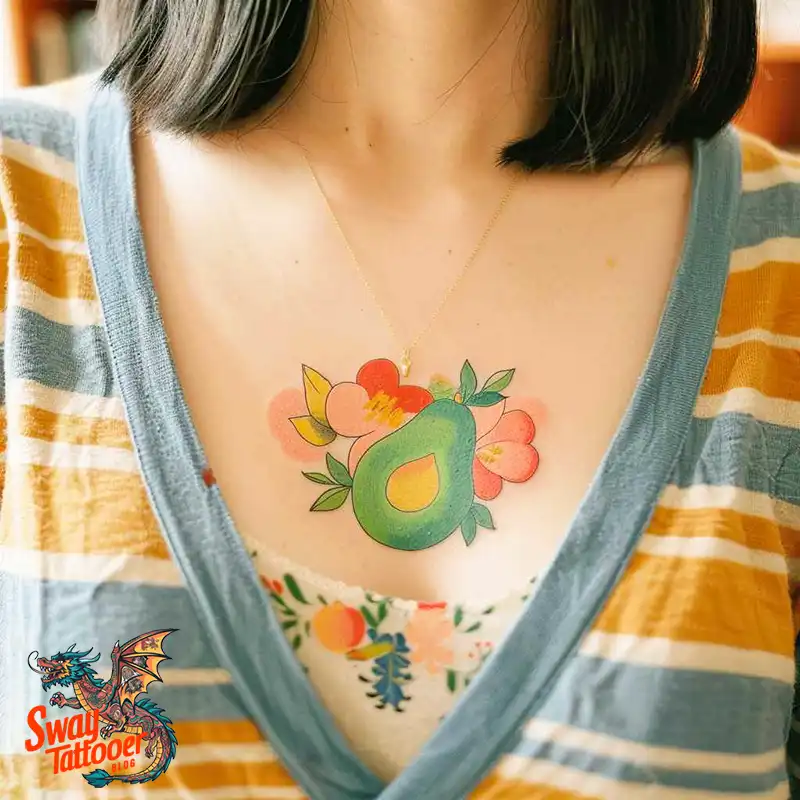 100 Avocado Tattoo Designs: Trendy Ink with Deep Meaning 61 Avocado tattoo