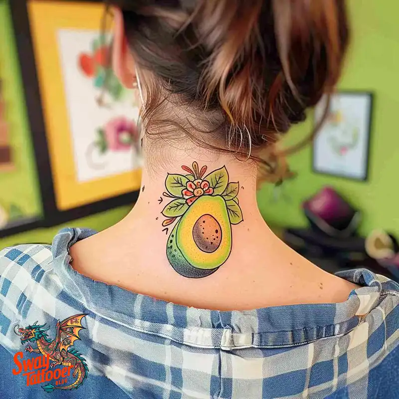 100 Avocado Tattoo Designs: Trendy Ink with Deep Meaning 49 Avocado tattoo