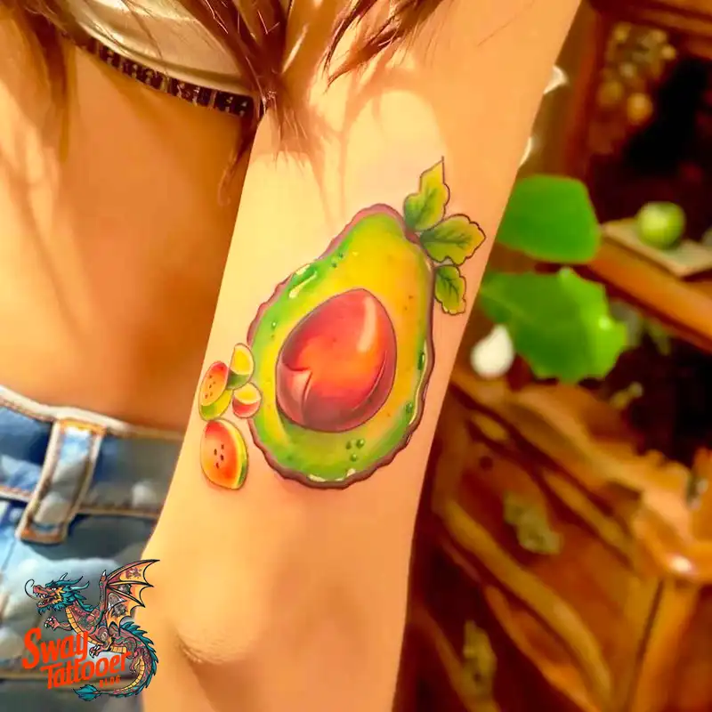 100 Avocado Tattoo Designs: Trendy Ink with Deep Meaning 51 Avocado tattoo