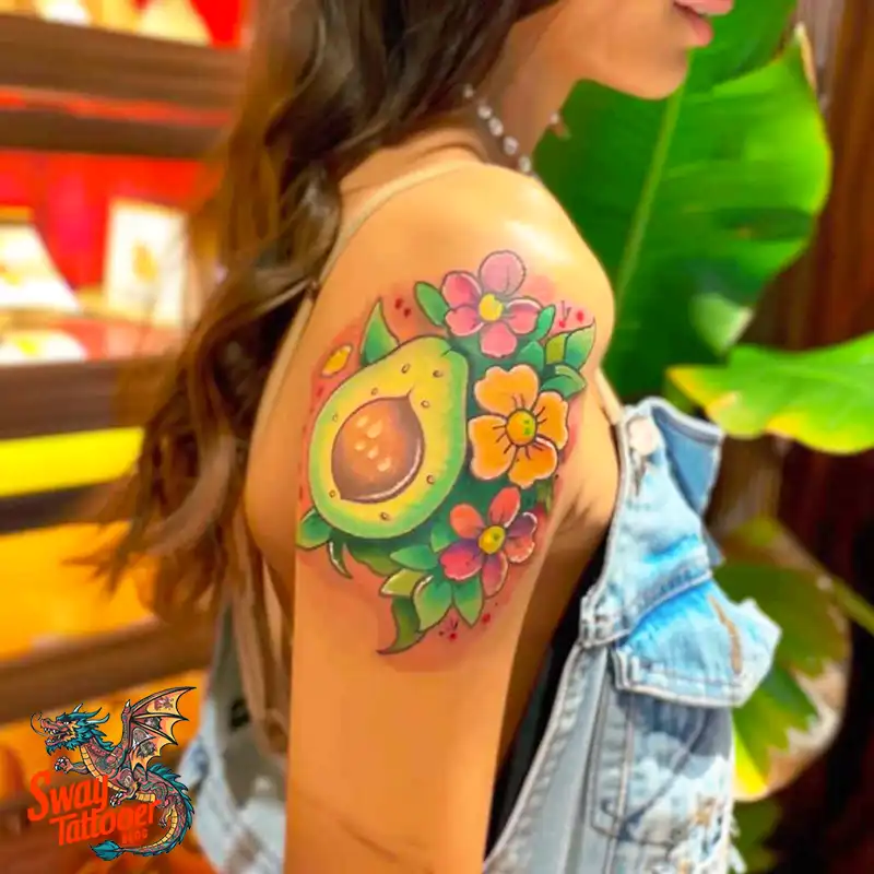 100 Avocado Tattoo Designs: Trendy Ink with Deep Meaning 52 Avocado tattoo
