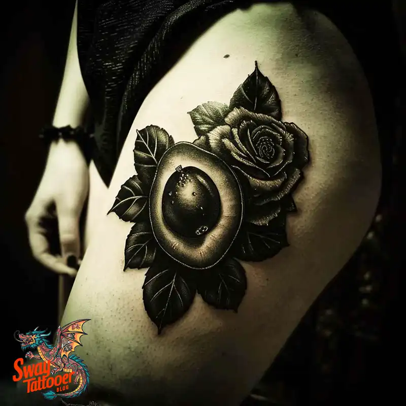 100 Avocado Tattoo Designs: Trendy Ink with Deep Meaning 44 Avocado tattoo