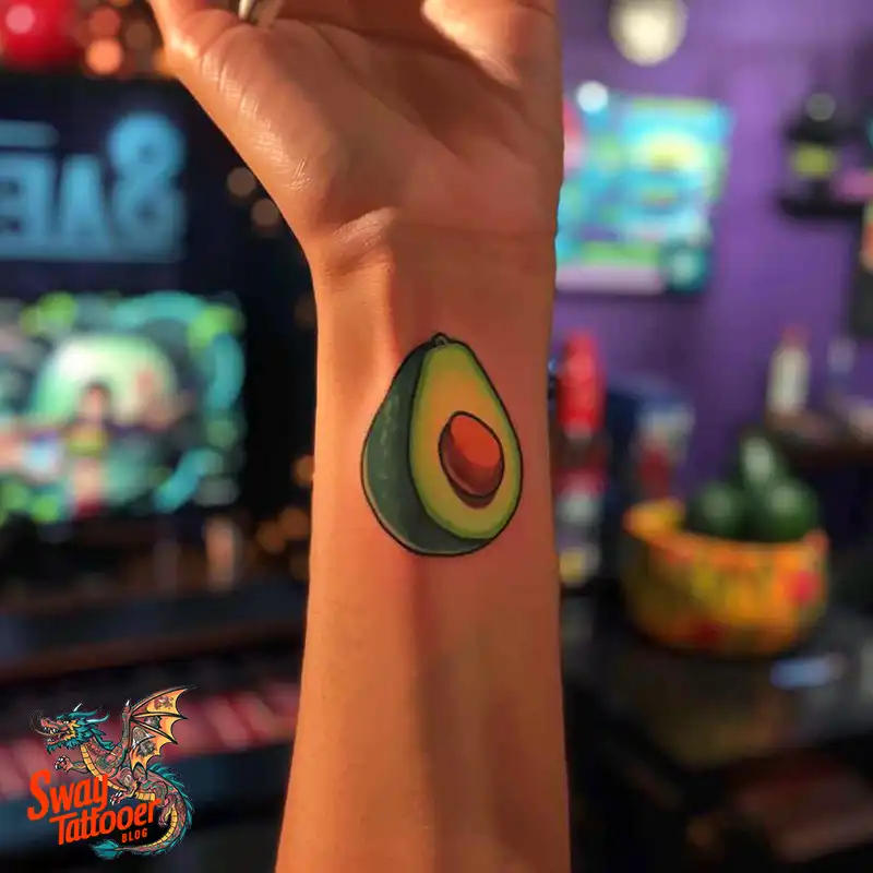 100 Avocado Tattoo Designs: Trendy Ink with Deep Meaning 40 Avocado tattoo