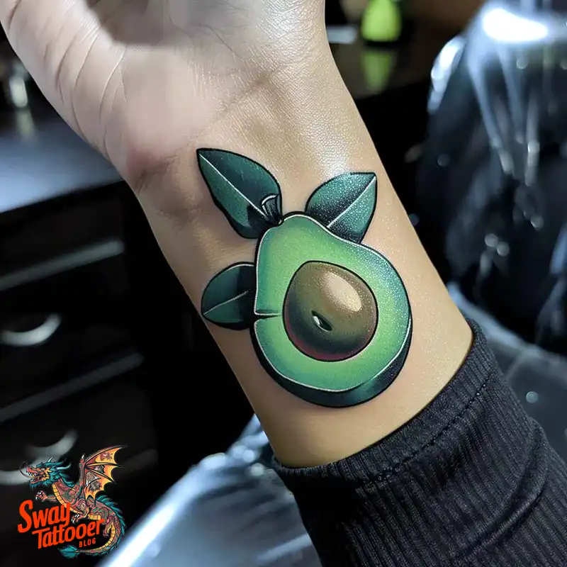 100 Avocado Tattoo Designs: Trendy Ink with Deep Meaning 38 Avocado tattoo