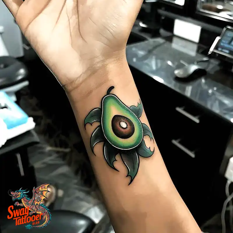 100 Avocado Tattoo Designs: Trendy Ink with Deep Meaning 35 Avocado tattoo