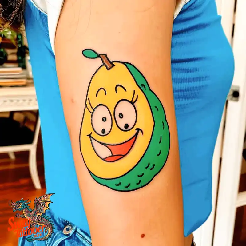 100 Avocado Tattoo Designs: Trendy Ink with Deep Meaning 25 Avocado tattoo