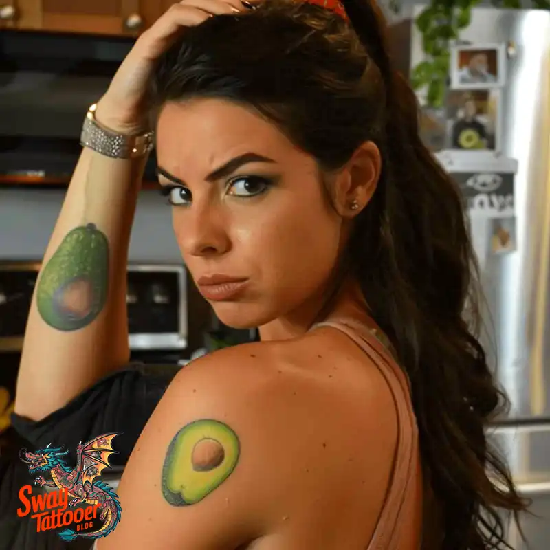 100 Avocado Tattoo Designs: Trendy Ink with Deep Meaning 26 Avocado tattoo