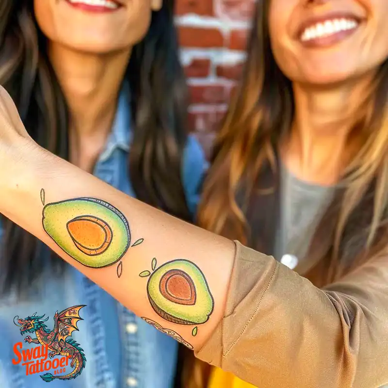 100 Avocado Tattoo Designs: Trendy Ink with Deep Meaning 19 Avocado tattoo