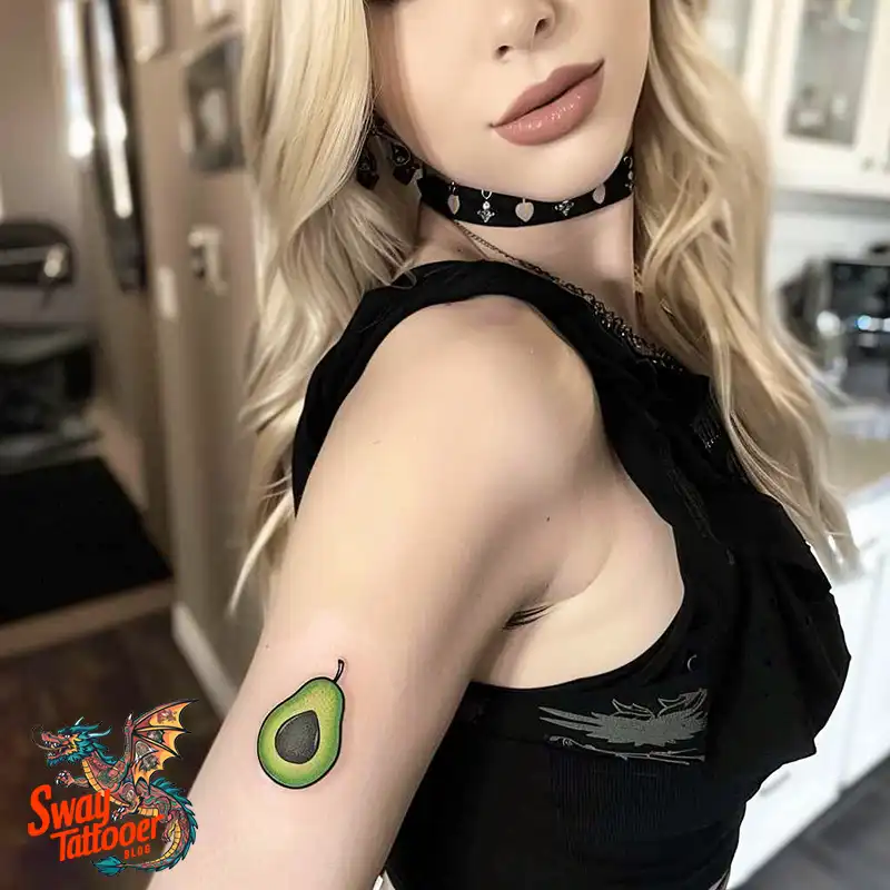 100 Avocado Tattoo Designs: Trendy Ink with Deep Meaning 17 Avocado tattoo