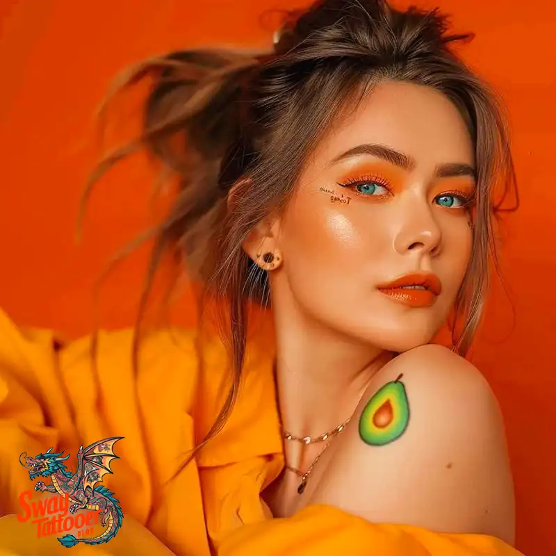100 Avocado Tattoo Designs: Trendy Ink with Deep Meaning 15 Avocado tattoo