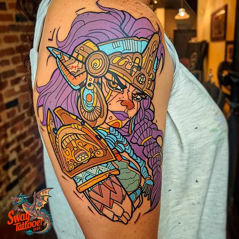 130 Aztec Tattoo Design Ideas: History & Symbolic Meaning 9 Aztec Tattoo