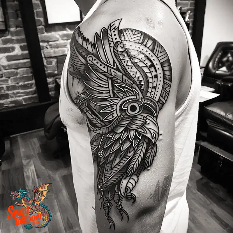 130 Aztec Tattoo Design Ideas: History & Symbolic Meaning 104 Aztec Tattoo