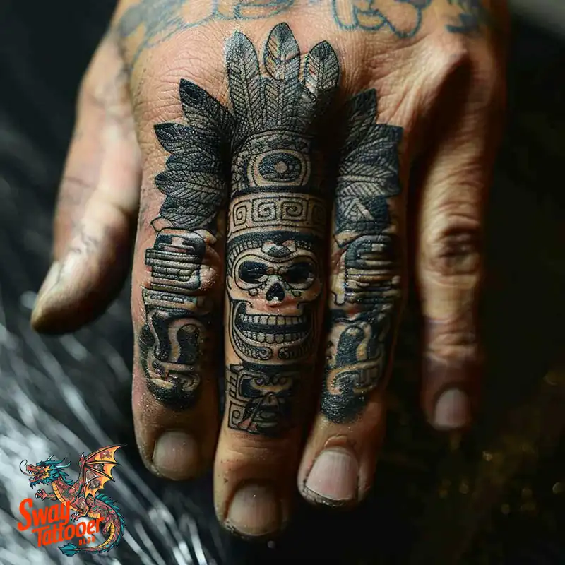 130 Aztec Tattoo Design Ideas: History & Symbolic Meaning 100 Aztec Tattoo
