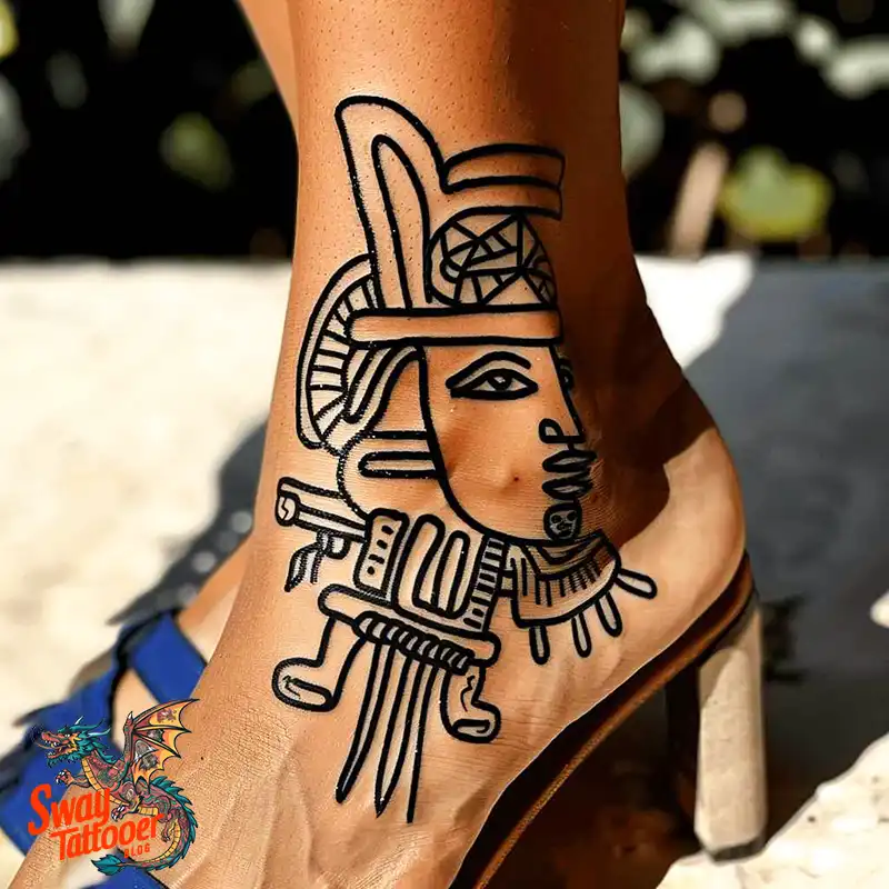 130 Aztec Tattoo Design Ideas: History & Symbolic Meaning 32 Aztec Tattoo