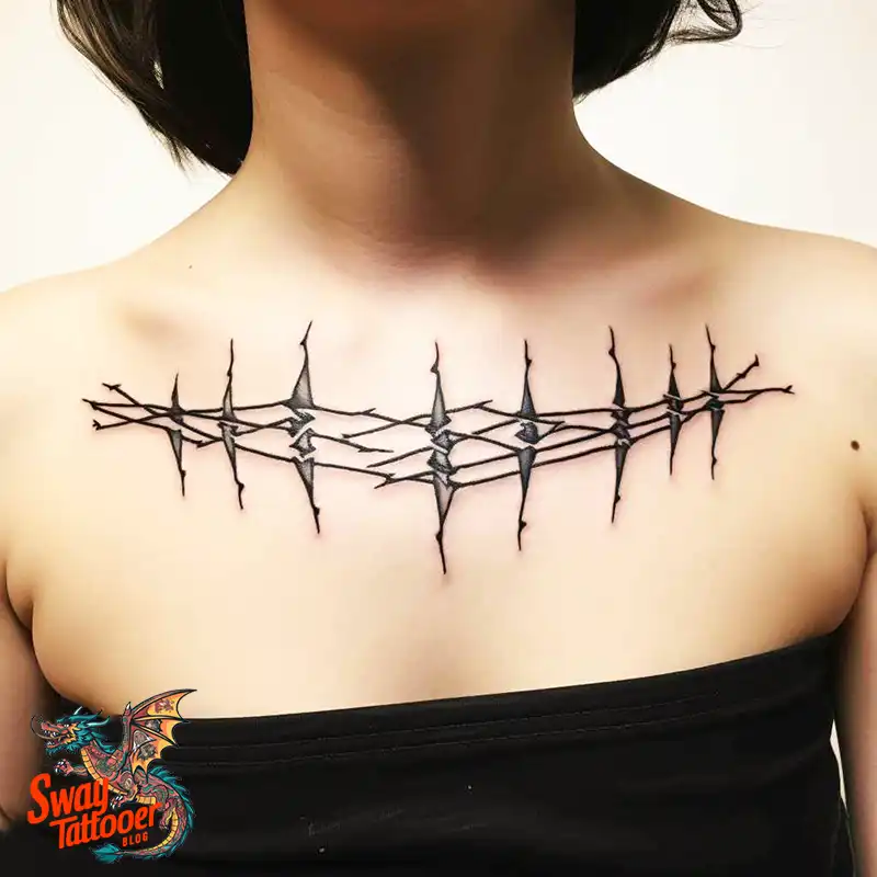 100 Barbed Wire Tattoo Design Ideas with a Sharp Edge 70 Barbed Wire Tattoo