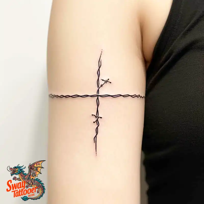 100 Barbed Wire Tattoo Design Ideas with a Sharp Edge 64 Barbed Wire Tattoo