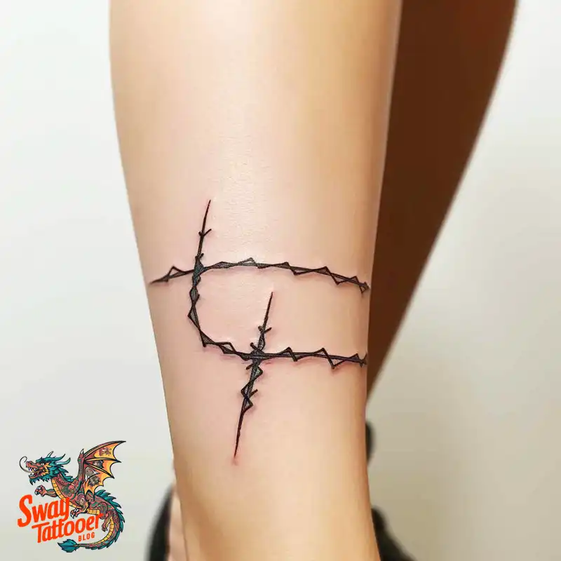 100 Barbed Wire Tattoo Design Ideas with a Sharp Edge 59 Barbed Wire Tattoo