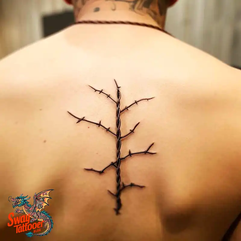 100 Barbed Wire Tattoo Design Ideas with a Sharp Edge 36 Barbed Wire Tattoo