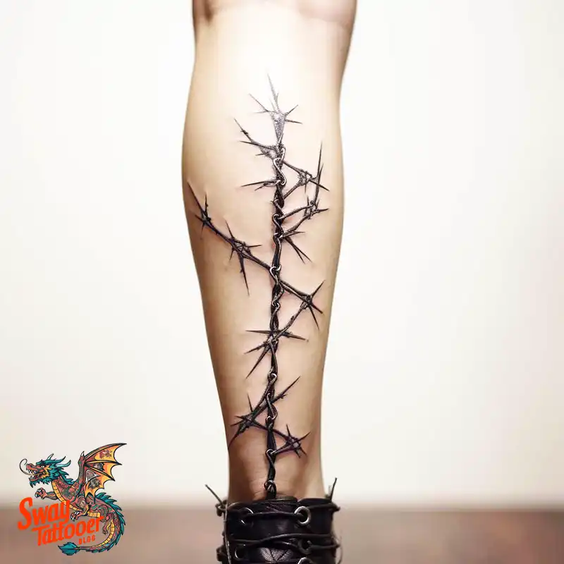 100 Barbed Wire Tattoo Design Ideas with a Sharp Edge 21 Barbed Wire Tattoo