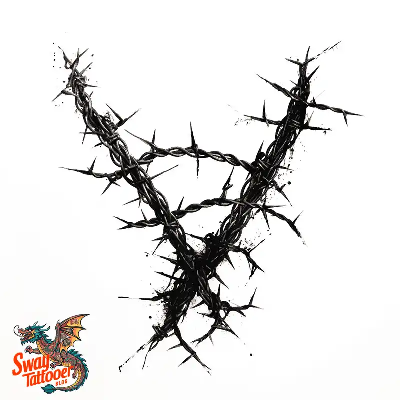 100 Barbed Wire Tattoo Design Ideas with a Sharp Edge 78 Barbed Wire Tattoo